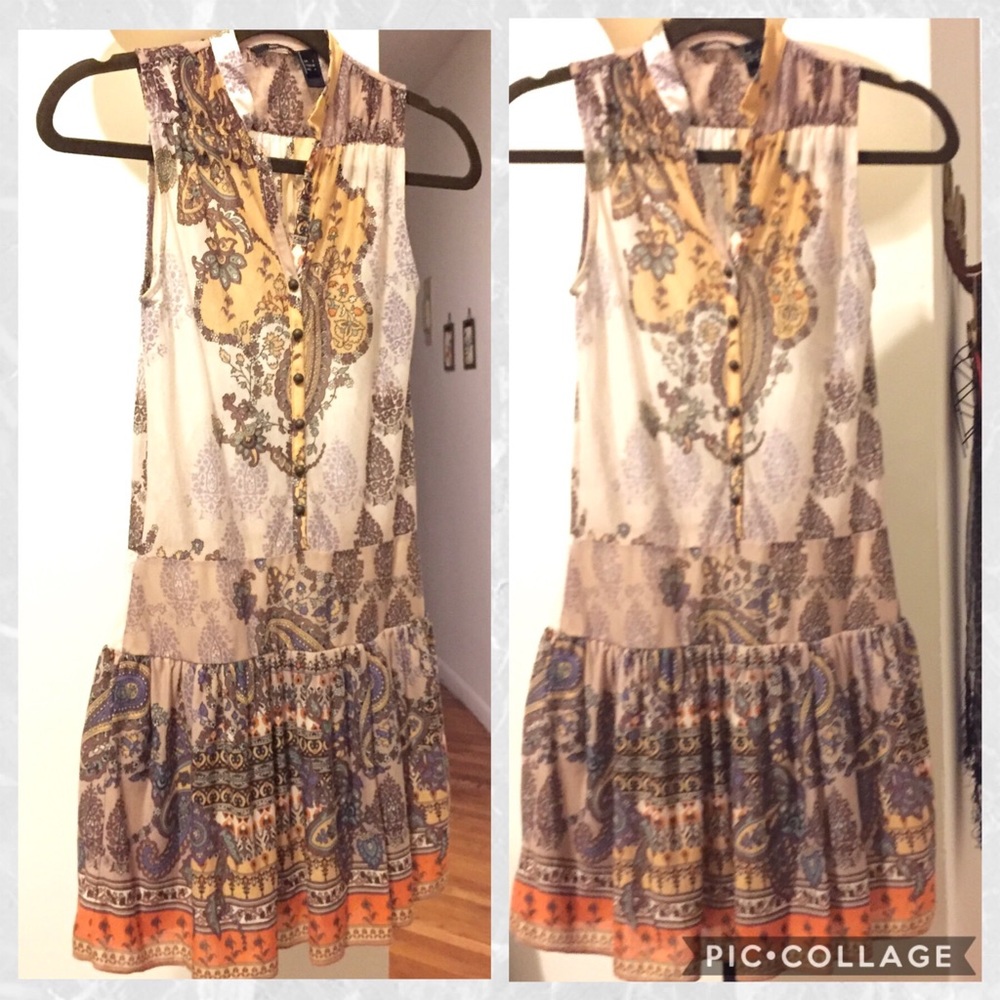 Mango Dropped Waist Dress